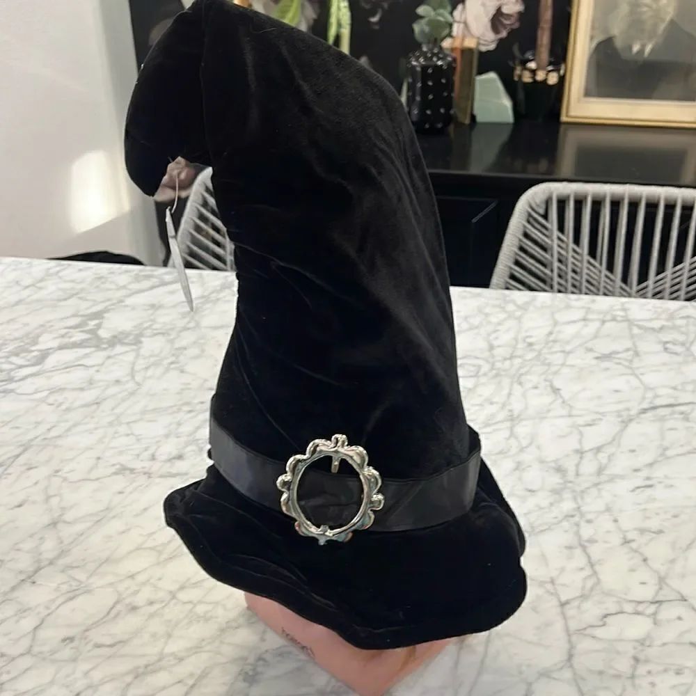 Vintage Dead-stock NWT Elope Witch Hat with Buckle OS